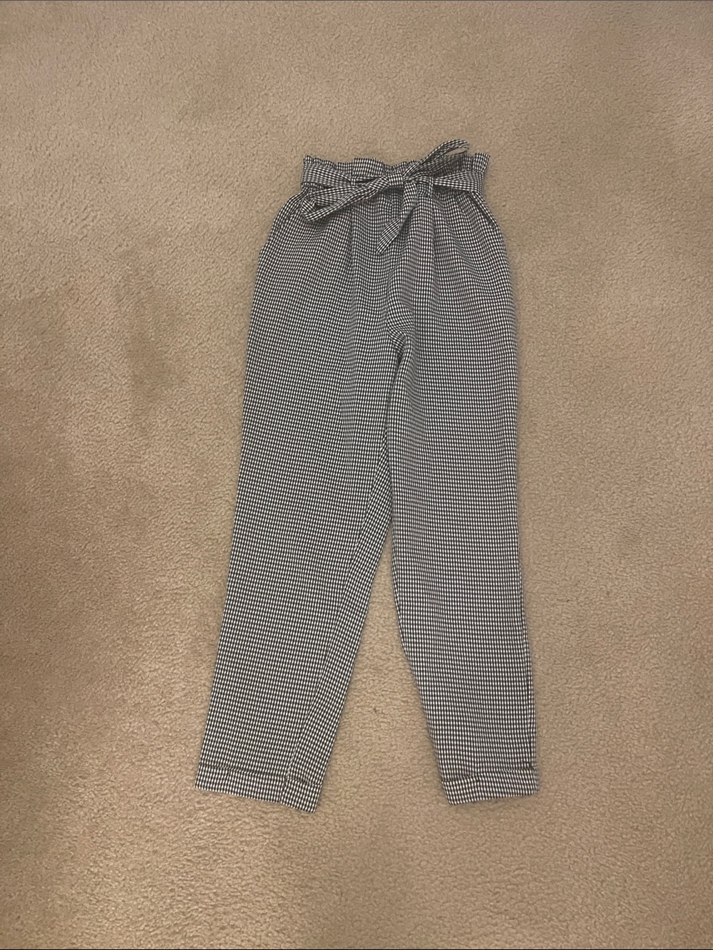 Sienna Sky Black & White Paperbag Waist Trousers